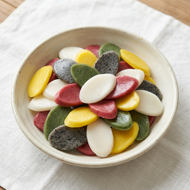 [HACCP인증] 우리쌀 천연색소 오색 떡국떡 500g, 1개, 0ml