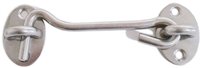 유유성안 스텐 문 잠금 장치 아오리링 걸쇠 4인치, 2개