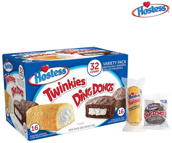호스티스 버라이어티팩 트윙키 딩동 소포장 대용량 32개입, 1개, 1.192kg