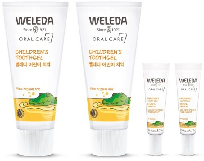네이버 설 선물대첩 무불소 벨레다 어린이치약 + 여행용 어린이치약, 2개, 2개입, 50ml - 쿠팡