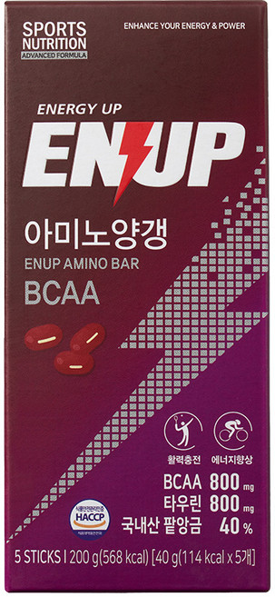 산내마을 엔업 아미노 양갱, 200g, 1개