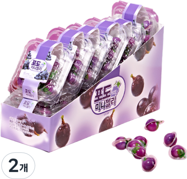 포도 모양 미니 젤리 12개입, 2개, 180g