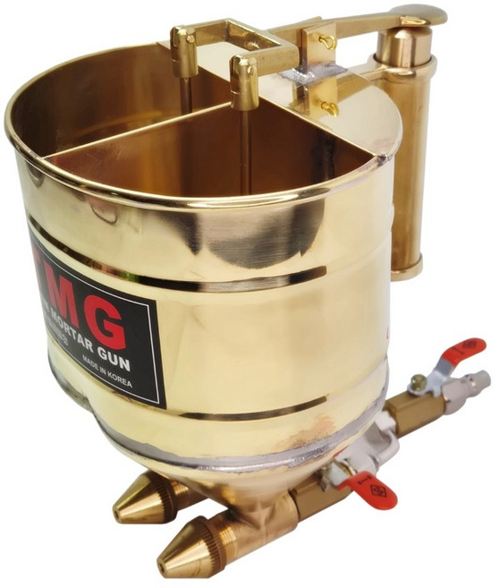 협성 쌍두건 탄성코트 본타일 무늬코트 트윈 모르타르건 TMG 4.0mm, 1개