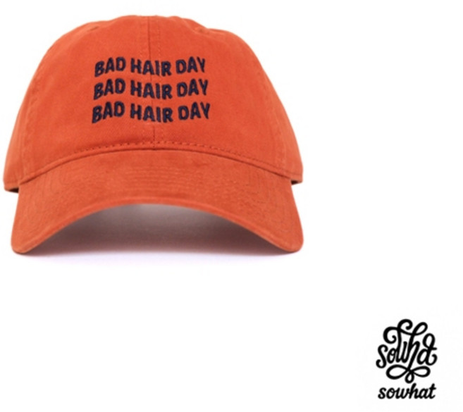 Sowhat Vintage Bad Hair Day 亂髮日老帽 橘色