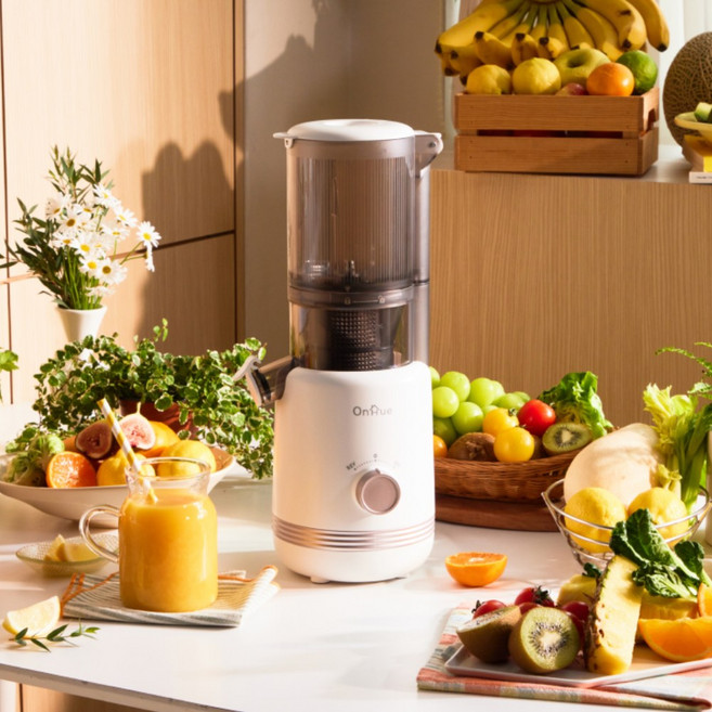 온휴 녹즙기 착즙기 가정용 원액기 과즙기 착즙기계 주서기, 화이트