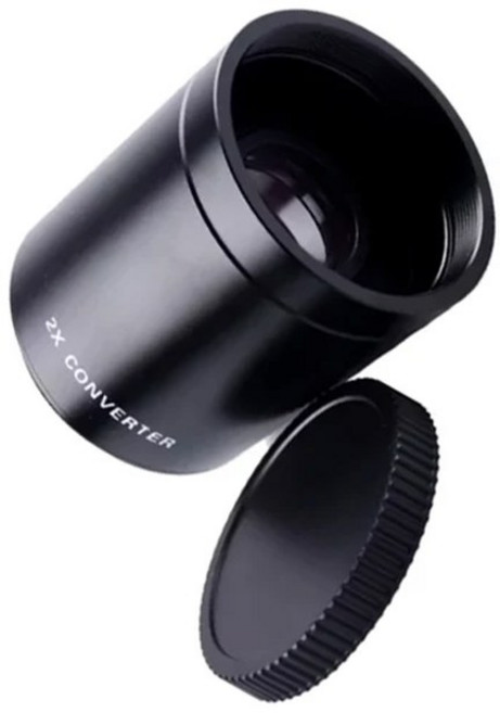컨버터배율렌즈 Lightdow 2x 텔레컨버터 변환기 배율 420 800mm 500mm 900mm 650 1300mm 카메라 T 마운트, 1개