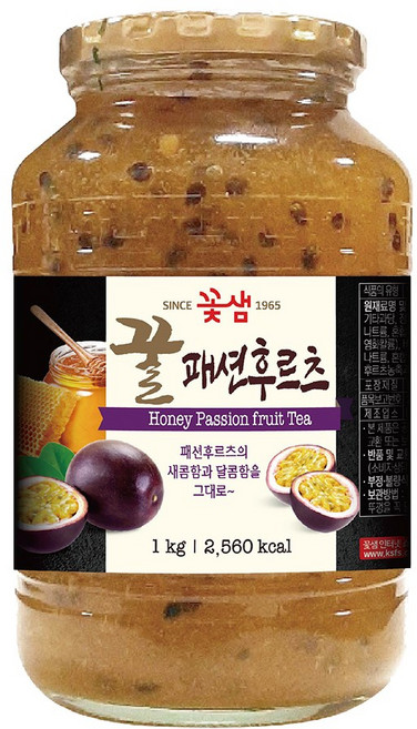 꽃샘-꿀패션후르츠차1kg x8, 8개, 1개입, 1kg