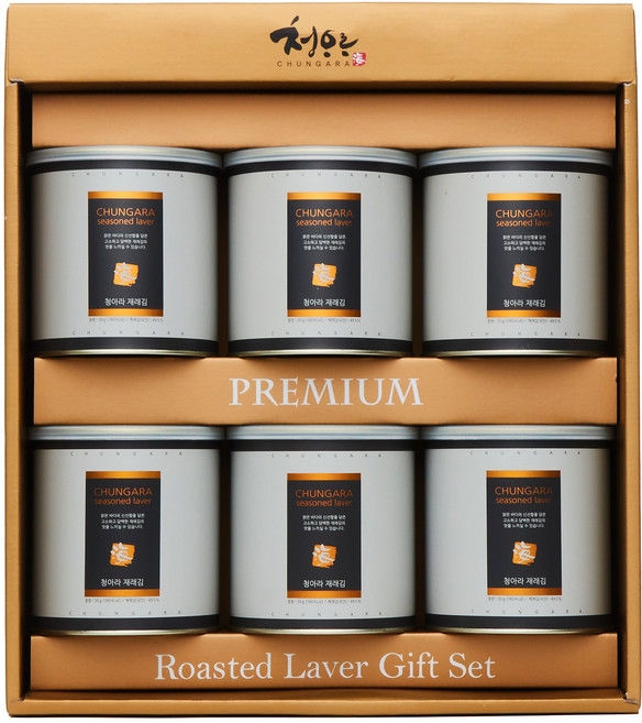 청아라 프리미엄 김 선물 세트 외 3종 명절 생일 기념일 기업 거래처 선물용, 실속 캔세트, 1개