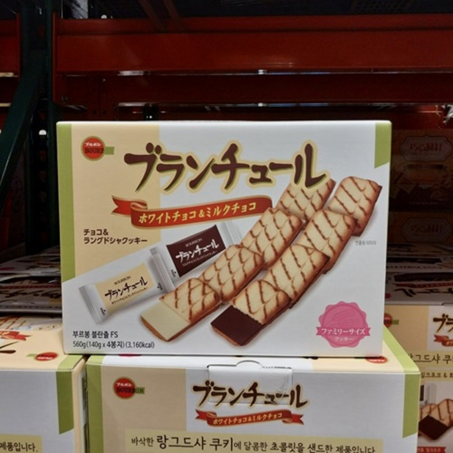 부르봉 블란츌 랑그드샤 쿠키, 560g, 1개