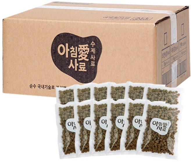 아침애사료 한우 5kg (200gx25팩) 노견사료 말랑한사료 소분포장, 200g, 25개, 소