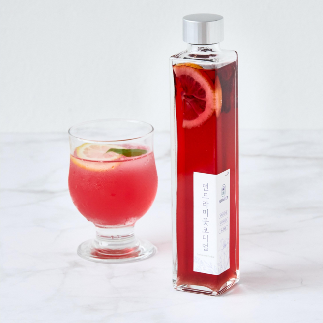 플루니티 오감로 꽃코디얼 친환경 꽃청, 1개, 200ml, 장미꽃코디얼