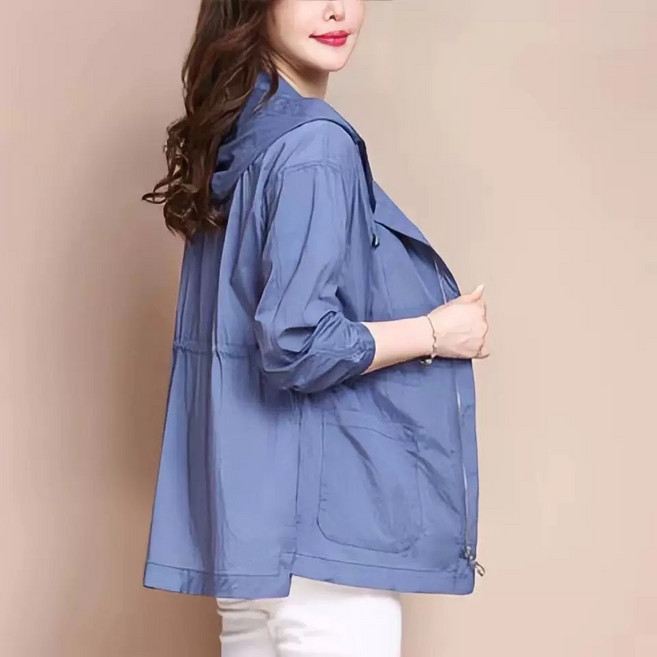 쩐쿠 여성 캐주얼 데일리 후드집업 자켓 K0146