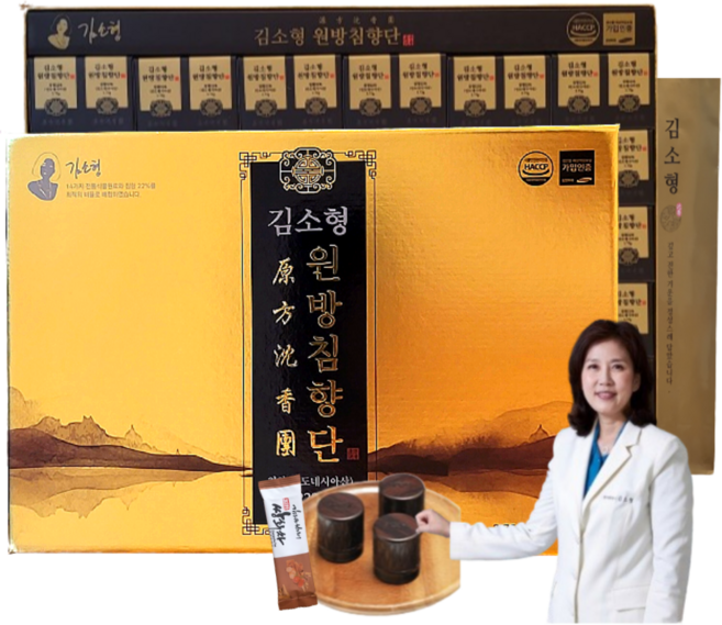 김소형 명품 침향환 침향단 60환(2개월)+쇼핑백 25가지 전통 건강 원료 부모님 연말 설 명절 선물세트 1개, 225g, 1세트