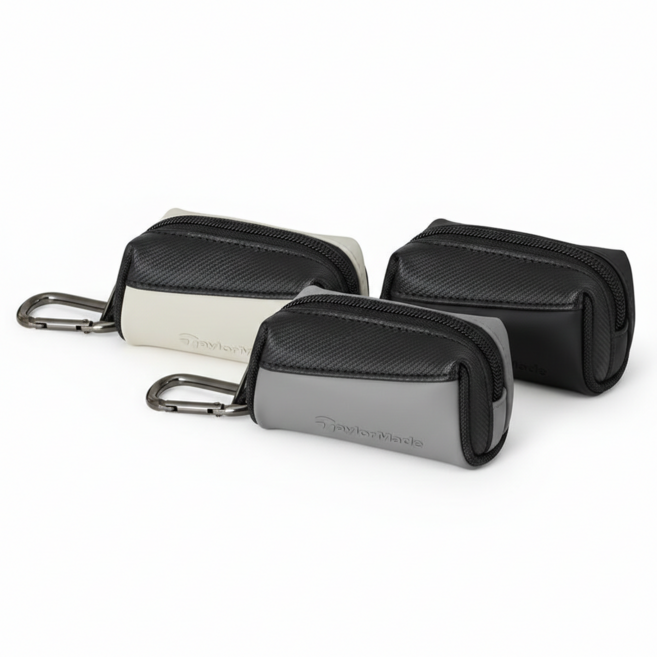 테일러메이드 K컬렉션 골프공 파우치 2026년, 블랙