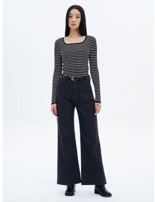 매장정품 8SECONDS 에잇세컨즈 아웃포켓 부츠컷 데님팬츠 네이비 355221LP1R 1400400