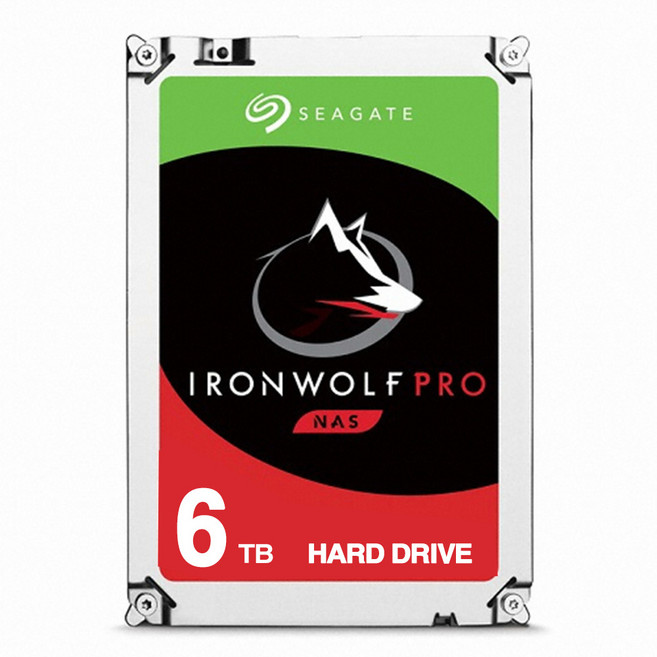 씨게이트 Seagate IronWolf Pro 6TB (ST6000NT001) - NAS용 (구모델 ST6000NE000)
