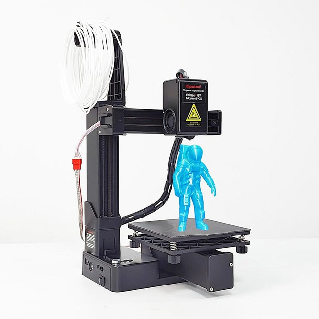 미니 3D 프린터 초보자를 위한 인쇄 크기 1.75mm TPU PLA 지원 소형 프린팅 기계(미국 플러그 포함), 블랙., 상세페이지 참조