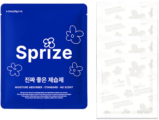 새남맥스(서프라이즈) 제습제 일반형 개별포장 1팩, 4개, 30g