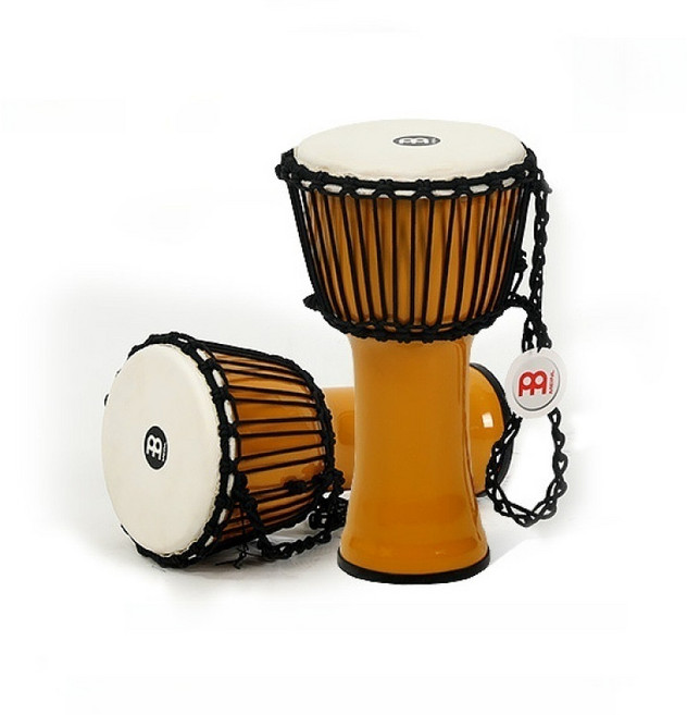 MEINL 아프리카 드럼 에스닉 핸드메이드 천연 가죽 양피 젬베 전용 케이스 포함, 1개, 옐로우/padj4-s-y-g