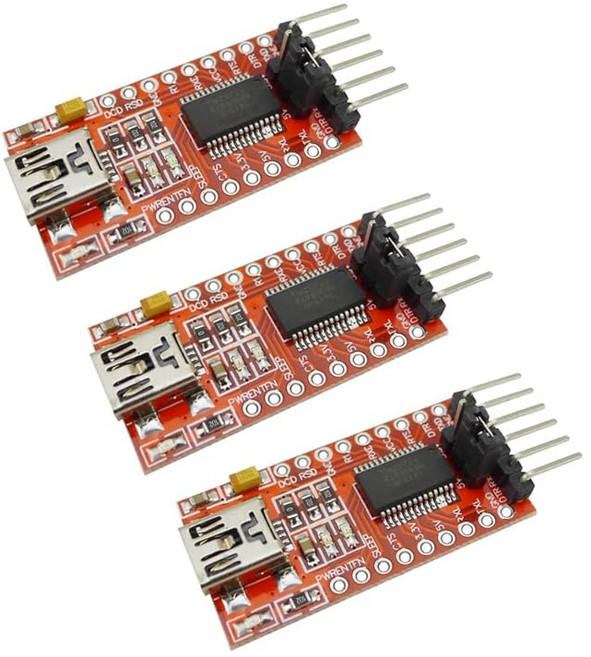 KKHMF KKHMF FT232RL USB TTL 시리얼 컨버터 어댑터 모듈 3개입