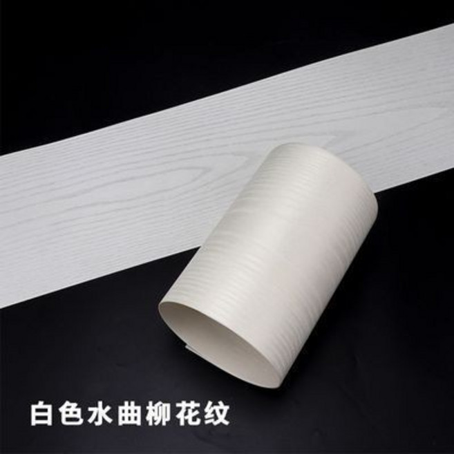 0.25mm白色水曲柳花紋木皮 帶無紡布