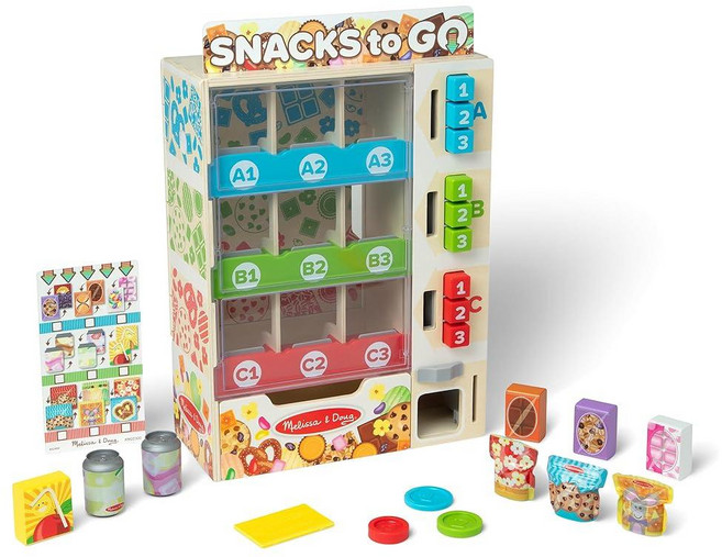 멜리사앤더그 우든 자판기 놀이 세트, 1개