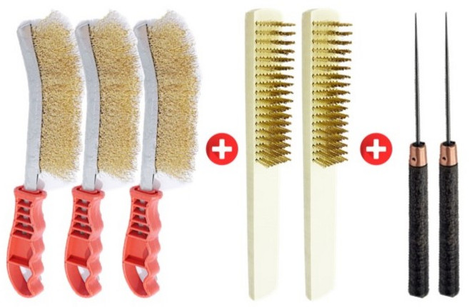 나만의 마켓 녹제거 다용도 업소용 가정용 산업용 철 청소솔 세트, 1개