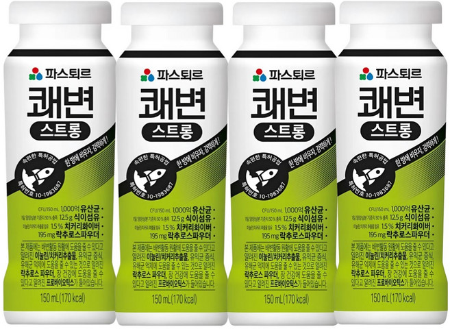 파스퇴르 쾌변요구르트 스트롱, 4개, 150ml