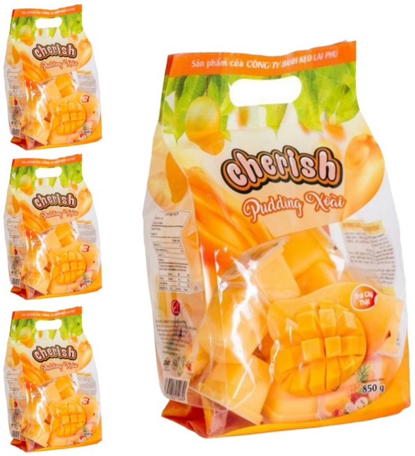 베트남 체리쉬 망고 젤리 푸딩 Cherish 850 g (망고), 850g, 4개