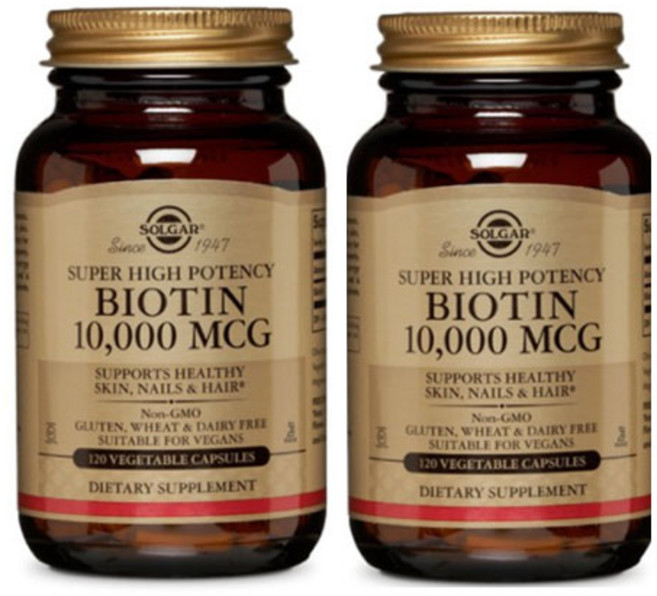 솔가 비오틴 10 000mcg 베지터블 캡슐, 120정, 2개