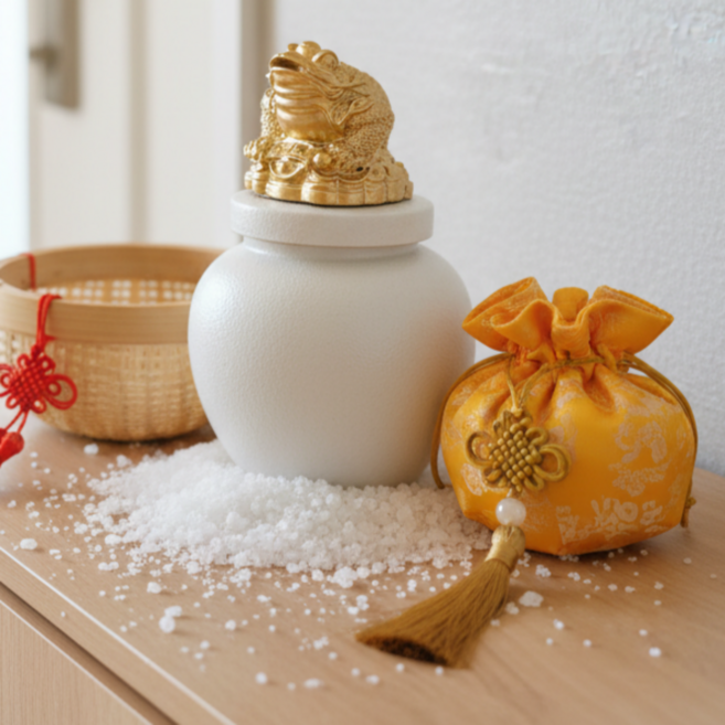 돈복돈복 소금단지 삼족두꺼비