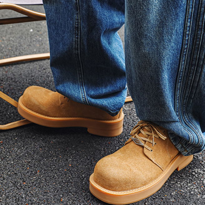 로버 남자로퍼 더비슈즈 스웨이드 발볼넓은 구두 빅사이즈 워커 290