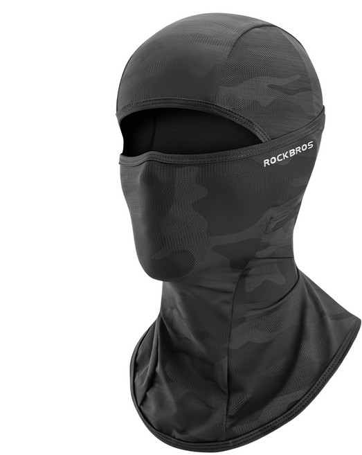 여름 쿨 바라클라바 쿨링 넥워머, 블랙