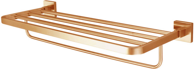 【Morris摩立斯】304不銹鋼雙層置物架（MA-6204）, 玫瑰金（霧面）, 1個