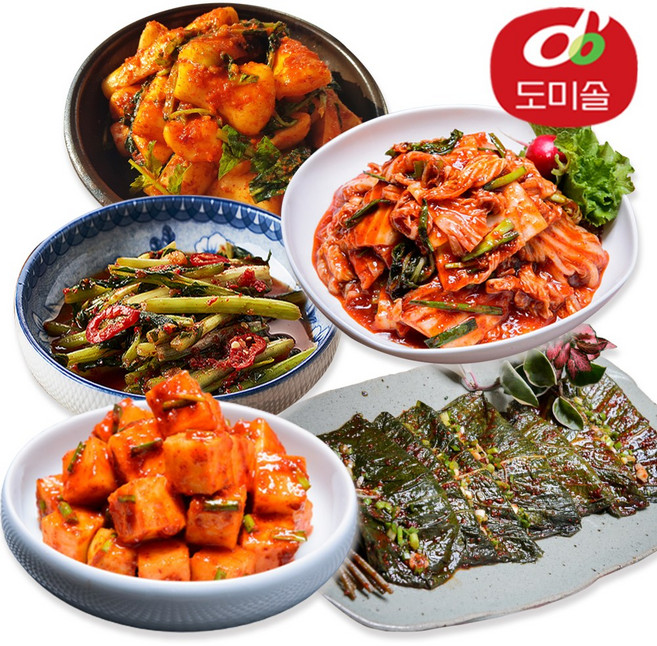 [도미솔] 별미김치 5종 내 입맛대로 골라담기, 1개, 1.5kg