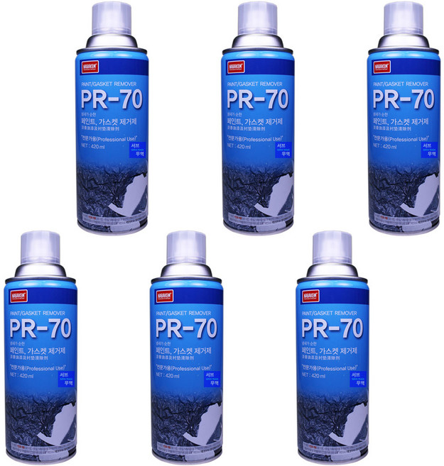 페인트 리무버 제거제 스프레이, 6개, 420g, 클리어