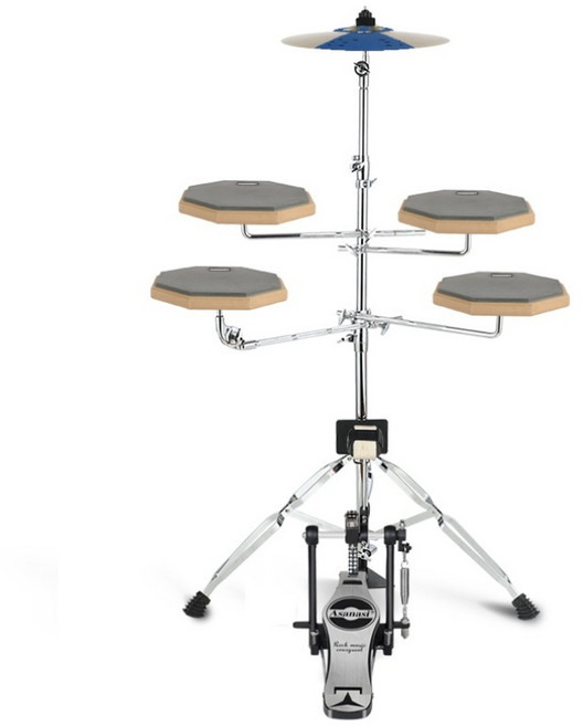 주닉스 6in1 초보입문용 연습용 드럼패드 심벌 세트, 1개