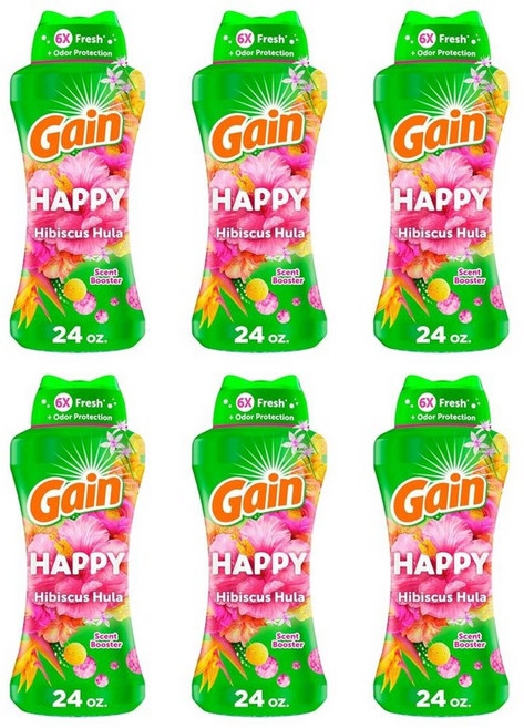 게인 인워시 센트 부스터 비즈 해피 히비스커스 훌라 680g, 6개