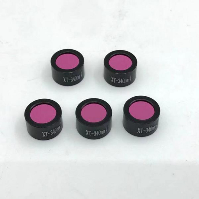 생화학 분석 장비 효소 라벨 1/PK에 보편적으로 사용되는 협대역 통과 필터 340nm 직경 101215mm, 06 D15x8mm