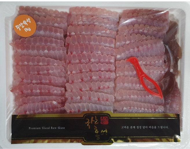 홍어박사 목포산지직송 저온숙성으로 맛깔나게 숙성시킨 국산홍어 1kg (홍어애증정), 중, 1개