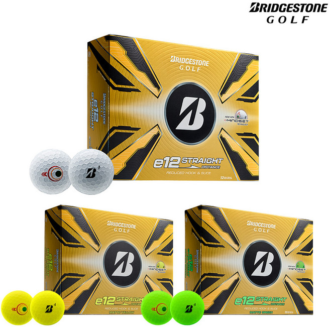 브리지스톤골프 e12 컨텍트 비 골프볼, 그린, 12개입, 1개