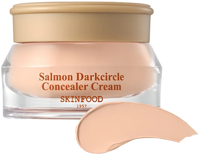 스킨푸드 연어 다크서클 컨실러 크림 10g, 1개, 1호살몬블루밍 - 쿠팡