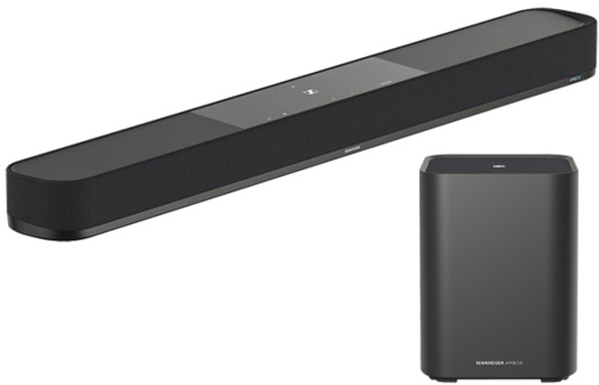 Sennheiser AMBEO Soundbar PLUS + AMBEO SUB 家庭劇院 Sound Bar, 無, AMBEO SOUNDBAR PLUS+AMBEO SUB