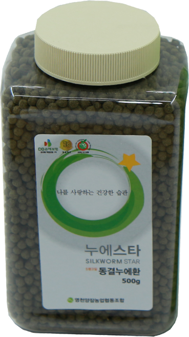 누에스타 프리미엄 누에환 500g 국산 누에 100% 영천양잠 당뇨에좋은것 동결건조누에환, 1개