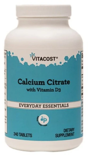 비타코스트 칼슘 시트레이트 비티민D3 Vitacost Calcium Citrate with Vitamin D3 240정, 2개 - 쿠팡