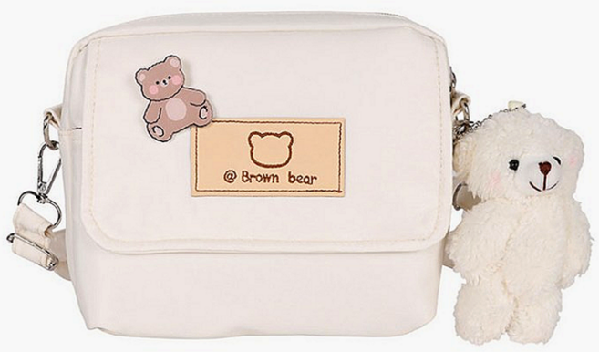 하이든 곰돌이 휴대폰 가방 미니 크로스백 방수 보조 가방