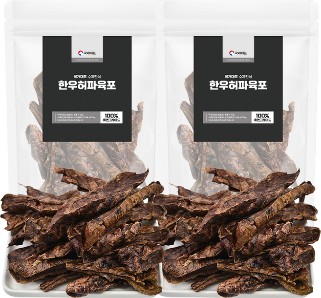 국내생산 한우 허파 비타민 풍부 피로회복과 눈 건강에 좋은 바삭한 식감 강아지수제간식, 50g, 2개, 한우허파