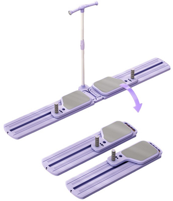 Activa 접이식 스플릿 스키머신 AB슬라이드 허벅지 운동기구 홈트 용품, 연보라색