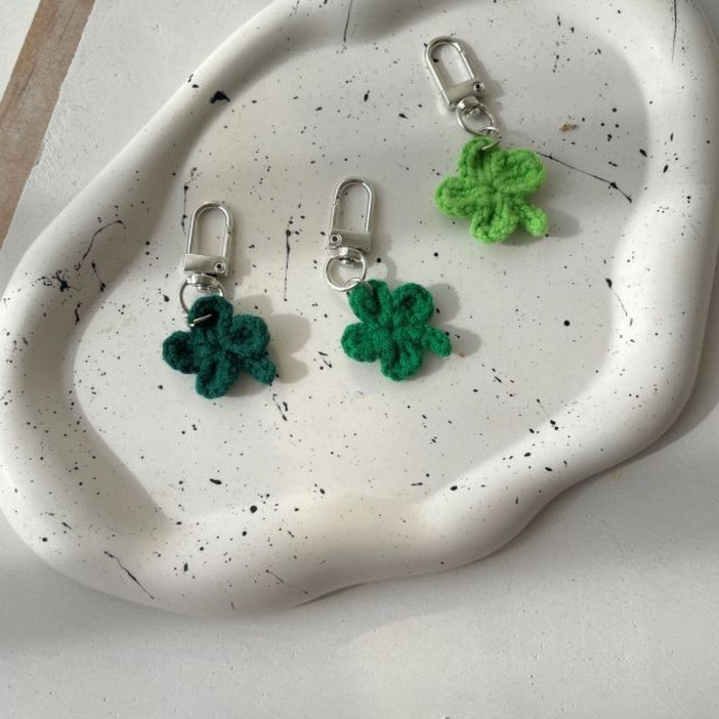 네잎클로버 행운 행복 시험 응원 부적 입학 졸업 선물 키링 우정템 키홀더