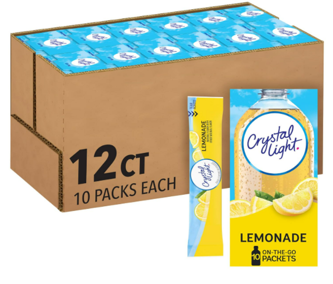 크리스탈라이트 무설탕 레몬에이드 파우더 레모네이드, 4g, 120개입, 1박스
